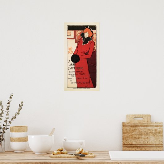 LA LIBRE ESTHETIQUE Belgium Beauty Exposition 1900 Poster (Keuken)