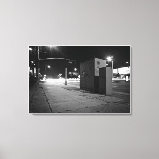 LA Lichte stromen Canvas Afdruk (Voorkant)