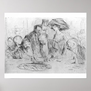 La Lijst DE Jeu - Jean Louis Forain - c1900 Poster