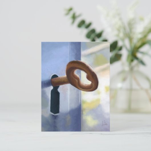 La llave / The Key. Briefkaart (Staand voorkant)