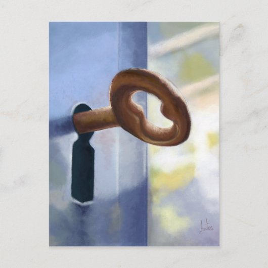 La llave / The Key. Briefkaart (Voorkant)