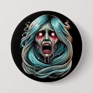 La Llorona huilende geest Mexicaanse folklore Ronde Button 7,6 Cm
