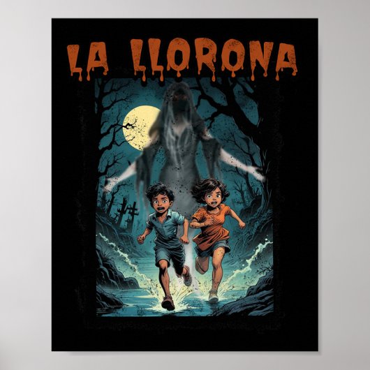 La Llorona Mexicaans Geweldige Spaans Halloween Di Poster (Voorkant)
