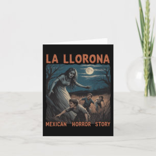 La Llorona Mexicaans Geweldige Spaans Halloween La Kaart