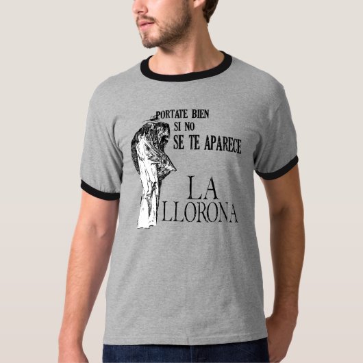 La Llorona Spaans Ringer T-shirt (Voorkant)