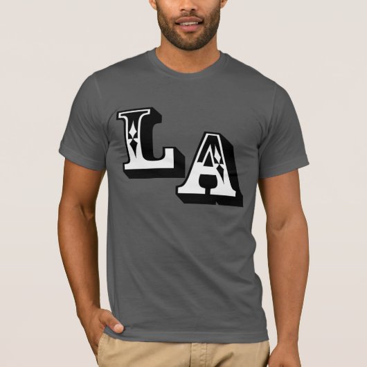 ·° ♥§LA Logo Stijlvolle Bella Canvas Basic T-shirt (Voorkant)