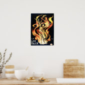 LA LOIE FULLER American Actress Dancer Old Theater Poster (Keuken)