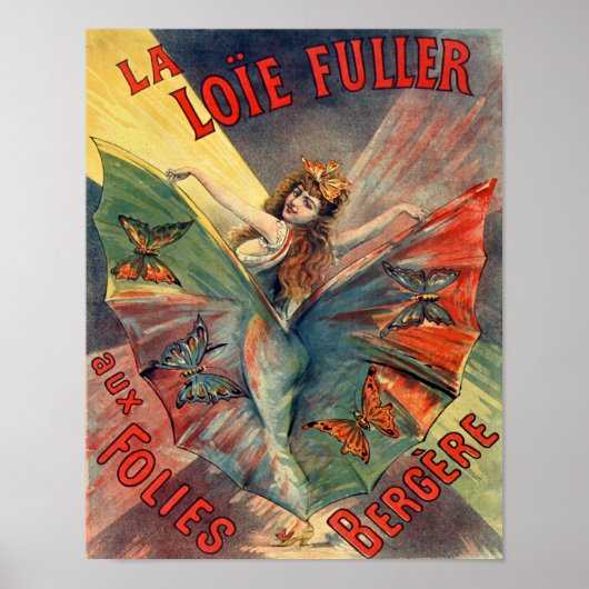 La Loie Fuller aux Folies Bergere Poster (Voorkant)