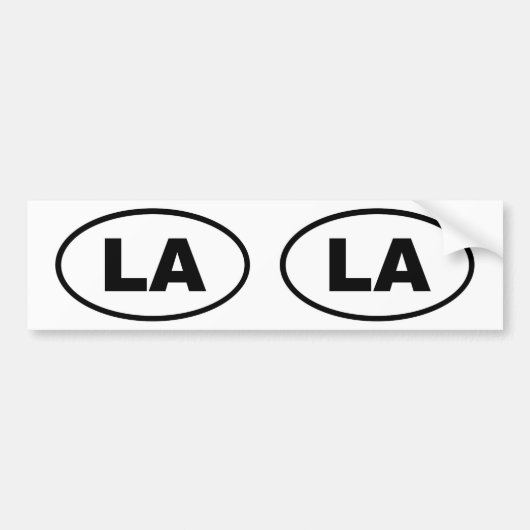 LA Los Angeles Bumpersticker (Voorkant)
