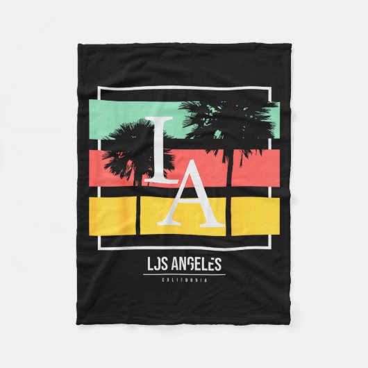 La Los Angeles California Fleece Deken (Voorkant)