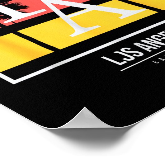 La Los Angeles California  Poster (Hoek)