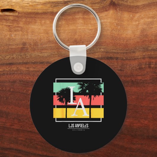 La Los Angeles California  Sleutelhanger (Voorkant)