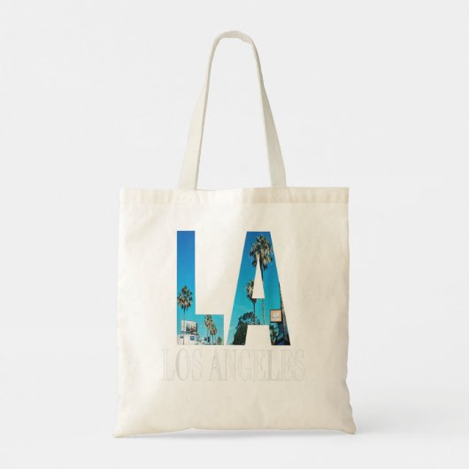 La Los Angeles California Souvenir Beach City West Tote Bag (Achterkant)