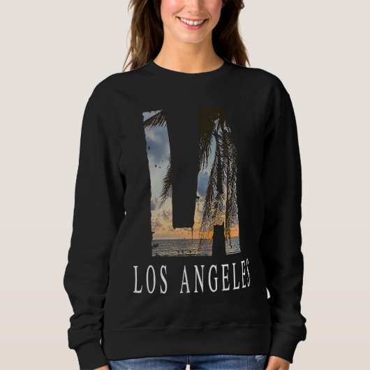 La Los Angeles California Souvenir Beach City West Trui (Voorkant)