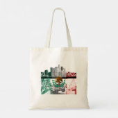La Lowrider Cholo Chicano Mexican Flag East Los An Tote Bag (Achterkant)