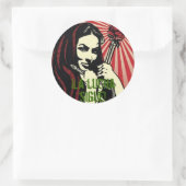 La lucha sigue ronde sticker (Tas)