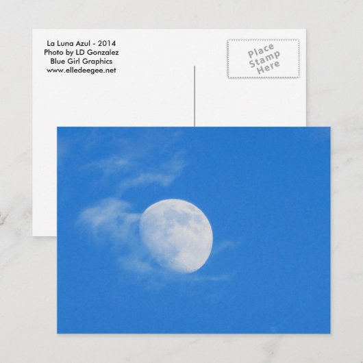 La Luna Azul Briefkaart (Voorkant / Achterkant)