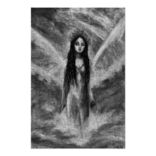 La Luna Dark Angel Fairy Gothic Perfect Poster (Voorkant)