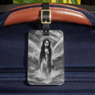 La Luna Dark Angel Fairy Woman Gothic Fantasy Art Bagagelabel