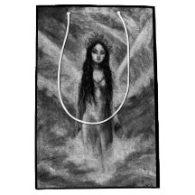 La Luna Dark Angel Gothic Black & White Fantasy Ar