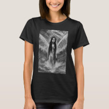 La Luna Donkere Engel Fee Vrouw Goth Fantasie Kuns