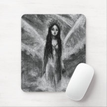 La Luna Donkere Engel Fee Vrouw Goth Fantasy Kunst