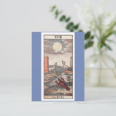 La luna tarot card briefkaart (Staand voorkant)