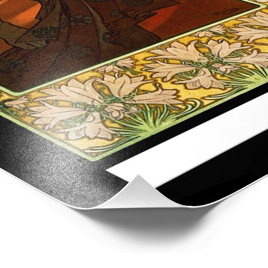 La lune et les étoiles door Alphonse Mucha Foto Afdruk (Hoek)