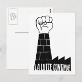 La lutte gaat verder briefkaart (Voorkant / Achterkant)
