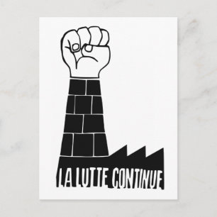 La lutte gaat verder briefkaart