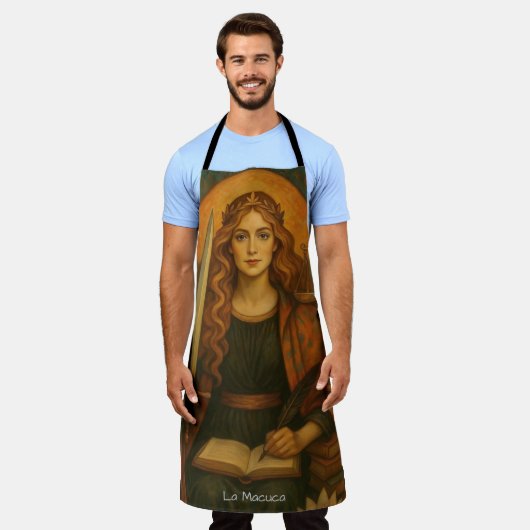 La Macuca Pre-Raphaelite stijl Schort (Gedragen)