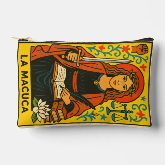 La Macuca Tarot Loteria Kaart zip bag Etui (Voorkant)
