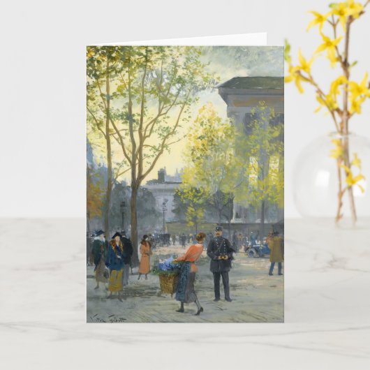 La Madeleine | Victor Gabriel Gilbert Kaart (Gele Bloem)