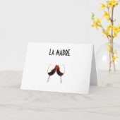 LA MADRE (MOEDER) GELUKKIGE VERJAARDAG KAART (Gele Bloem)