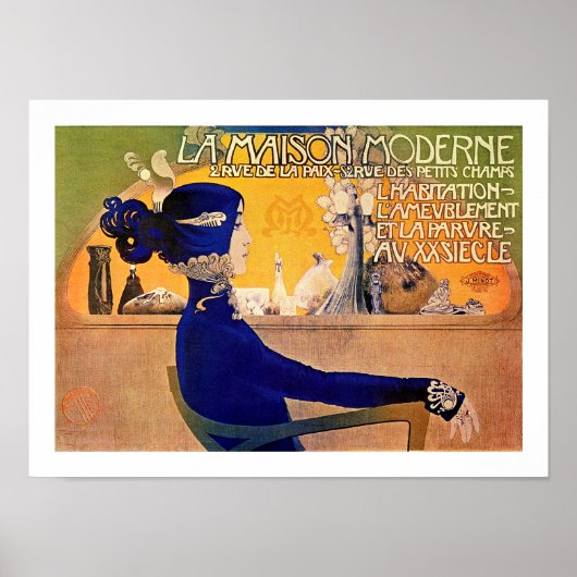 La Maison Moderne - Art Nouveau Print door M. Oraz (Voorkant)