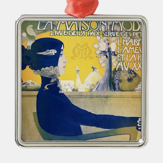 La Maison Moderne, c.1902 Metalen Ornament (Voorkant)