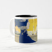 La Maison Moderne, c.1902 Tweekleurige Koffiemok (Voorkant links)