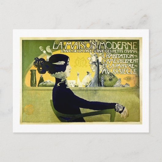 La Maison Moderne - Vintage 1905 Briefkaart (Voorkant)