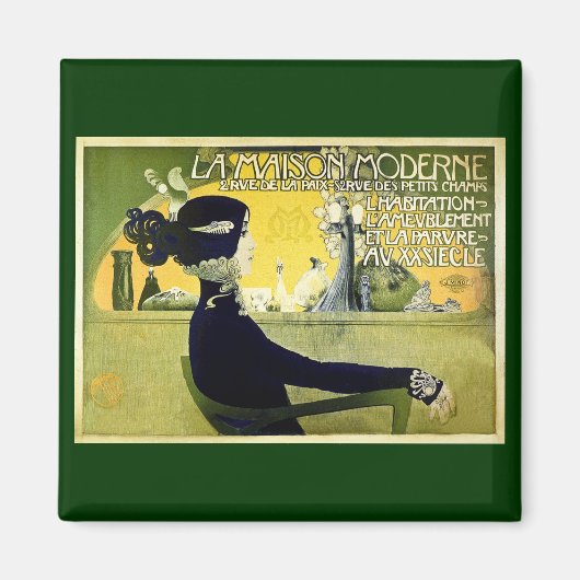 La Maison Moderne - Vintage 1905 Magneet (Voorkant)