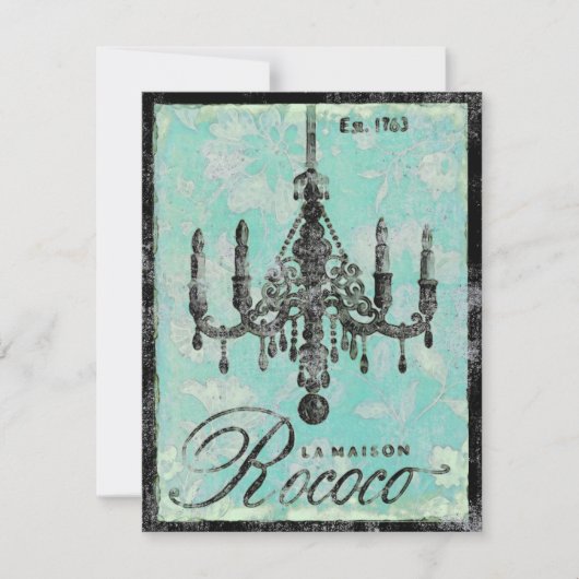 La Maison Rococo ~ Uitnodiging (Voorkant)