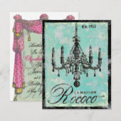 La Maison Rococo ~ Uitnodiging (Voorkant / Achterkant)