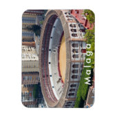 La Malagueta - de arena in Malaga. Magneet (Verticaal)