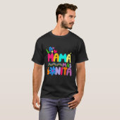 La MaMa Mas Bonita Retro Groovy  Spanish Mothers D T-shirt (Voorkant volledig)