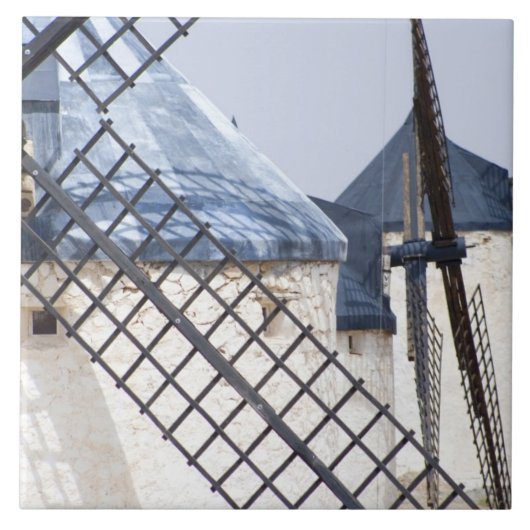 La Mancha, Spanje. Don Quichot beroemd gekanteld o Tegeltje (Voorkant)