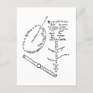 La Mandoline, l'oeillet et le bambou, Apollinaire Briefkaart