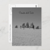 La Mano Punta zwart-wit Briefkaart (Voorkant / Achterkant)