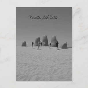 La Mano Punta zwart-wit Briefkaart