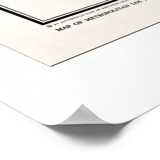 LA Map 1925 Poster (Hoek)