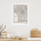 LA Map 1925 Poster (Keuken)