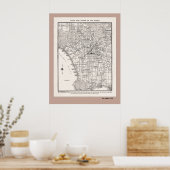 LA Map uit 1925 Poster (Keuken)